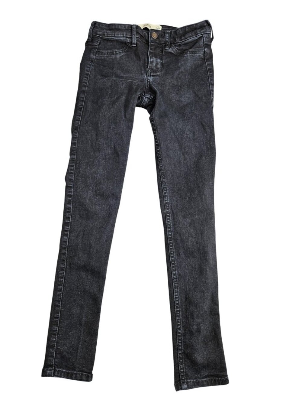 Hollister Super Skinny Jeans Juniors 3S Gray Charcoal Wash Stretch Denim Slim‎